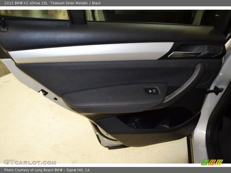 Titanium Silver Metallic / Black 2013 BMW X3 xDrive 28i