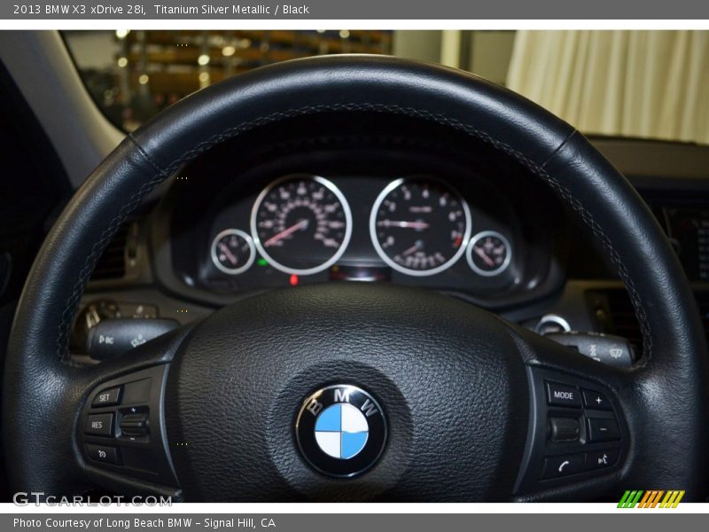 Titanium Silver Metallic / Black 2013 BMW X3 xDrive 28i