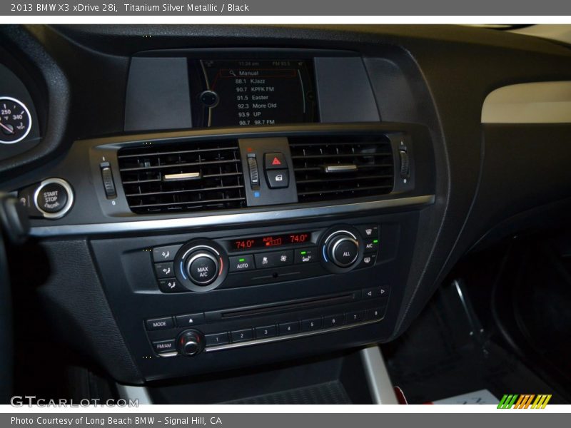 Titanium Silver Metallic / Black 2013 BMW X3 xDrive 28i