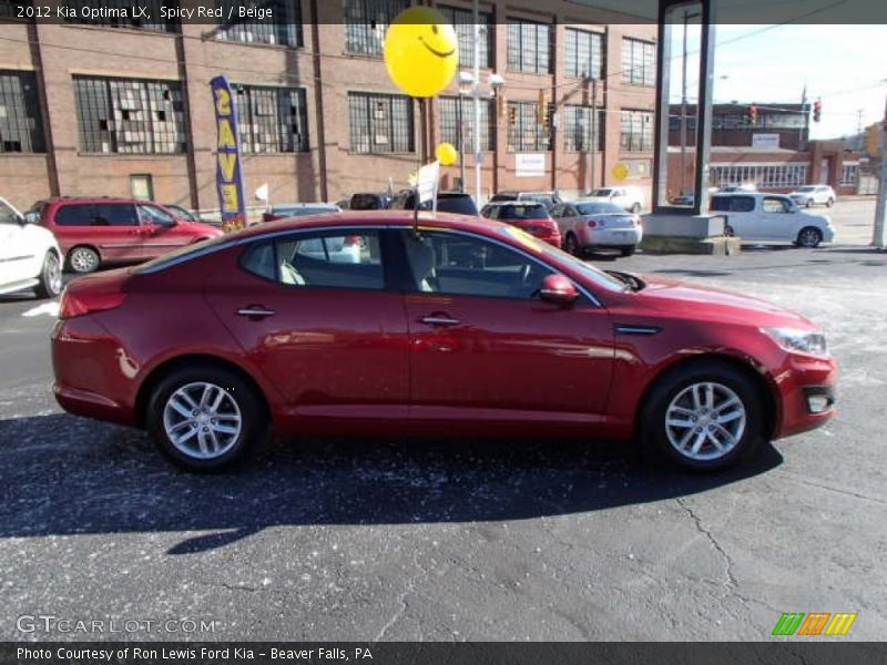 Spicy Red / Beige 2012 Kia Optima LX