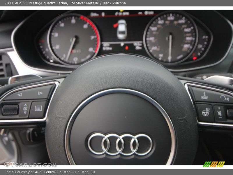 Ice Silver Metallic / Black Valcona 2014 Audi S6 Prestige quattro Sedan