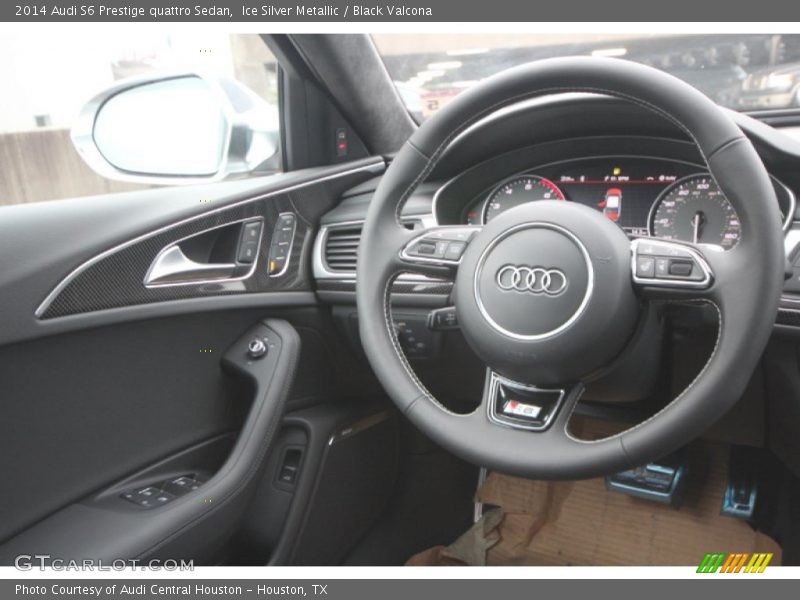Ice Silver Metallic / Black Valcona 2014 Audi S6 Prestige quattro Sedan