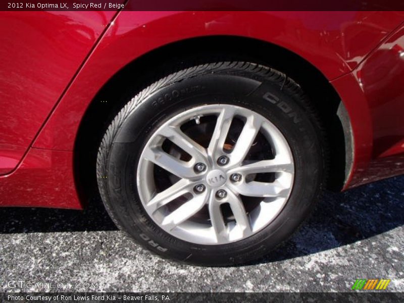 Spicy Red / Beige 2012 Kia Optima LX