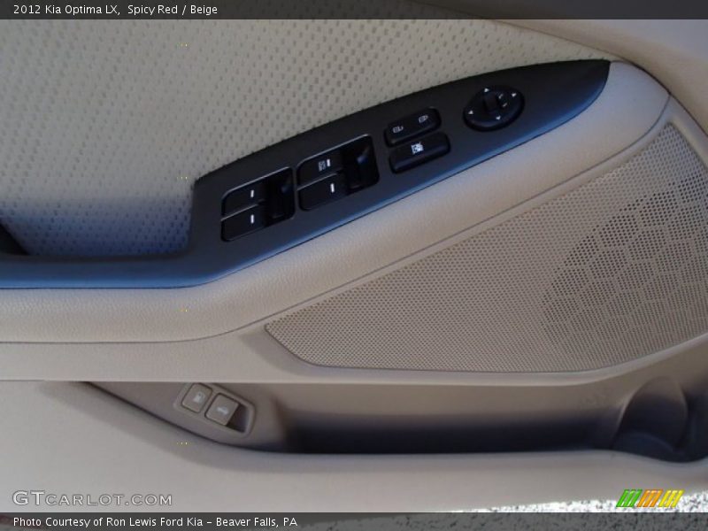 Spicy Red / Beige 2012 Kia Optima LX