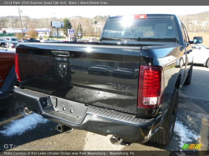 Black / Black/Diesel Gray 2014 Ram 1500 Express Quad Cab 4x4