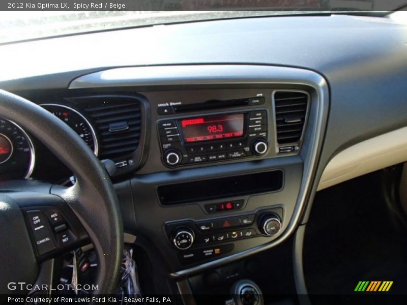 Spicy Red / Beige 2012 Kia Optima LX