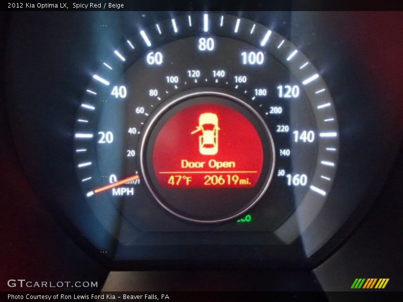Spicy Red / Beige 2012 Kia Optima LX
