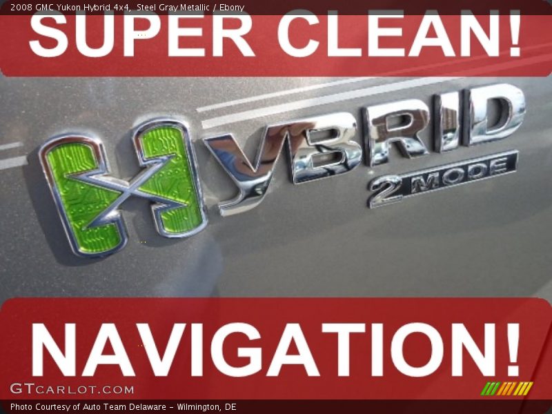 Steel Gray Metallic / Ebony 2008 GMC Yukon Hybrid 4x4