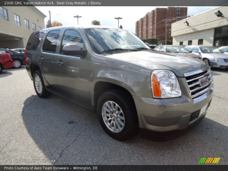 Steel Gray Metallic / Ebony 2008 GMC Yukon Hybrid 4x4