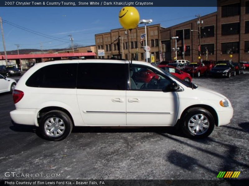 Stone White / Dark Khaki/Light Graystone 2007 Chrysler Town & Country Touring