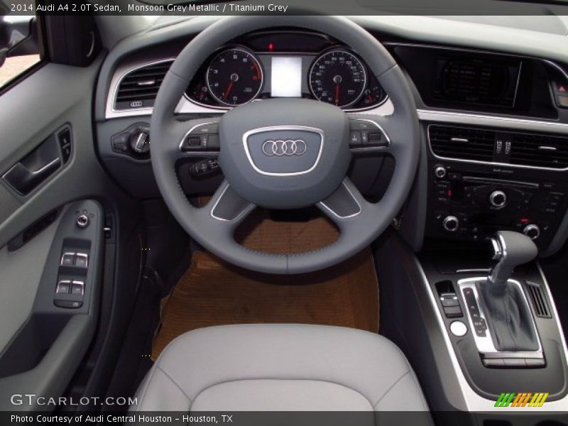 Monsoon Grey Metallic / Titanium Grey 2014 Audi A4 2.0T Sedan