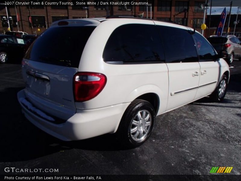 Stone White / Dark Khaki/Light Graystone 2007 Chrysler Town & Country Touring