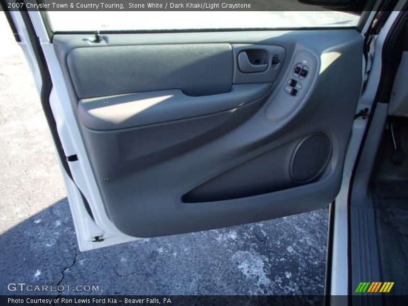 Stone White / Dark Khaki/Light Graystone 2007 Chrysler Town & Country Touring