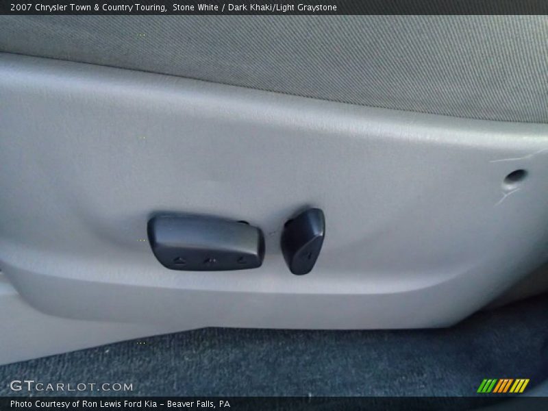 Stone White / Dark Khaki/Light Graystone 2007 Chrysler Town & Country Touring