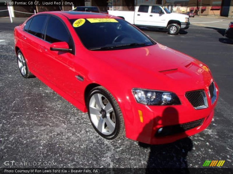 Liquid Red / Onyx 2008 Pontiac G8 GT