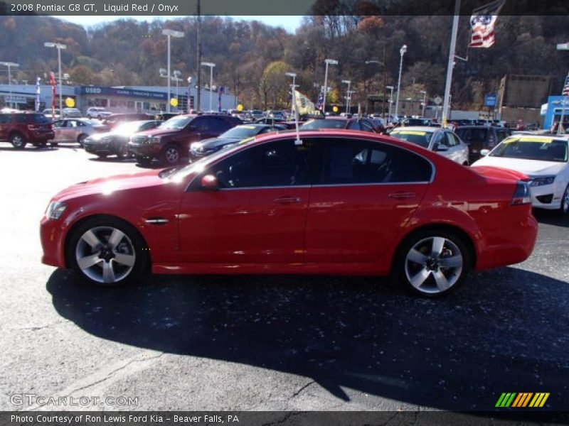 Liquid Red / Onyx 2008 Pontiac G8 GT