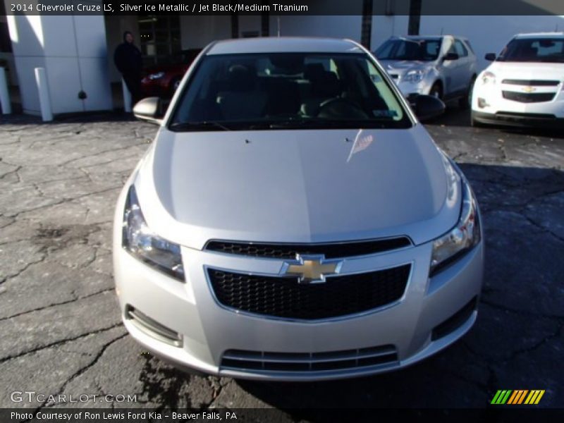 Silver Ice Metallic / Jet Black/Medium Titanium 2014 Chevrolet Cruze LS
