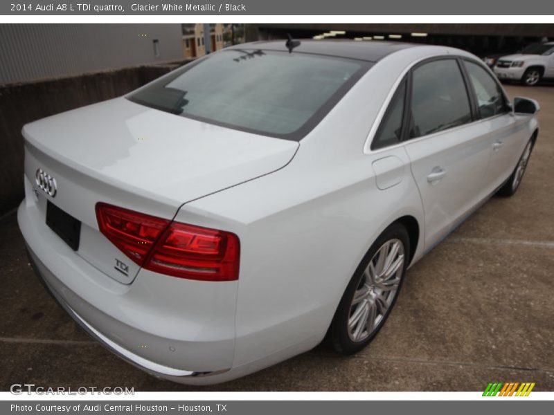 Glacier White Metallic / Black 2014 Audi A8 L TDI quattro