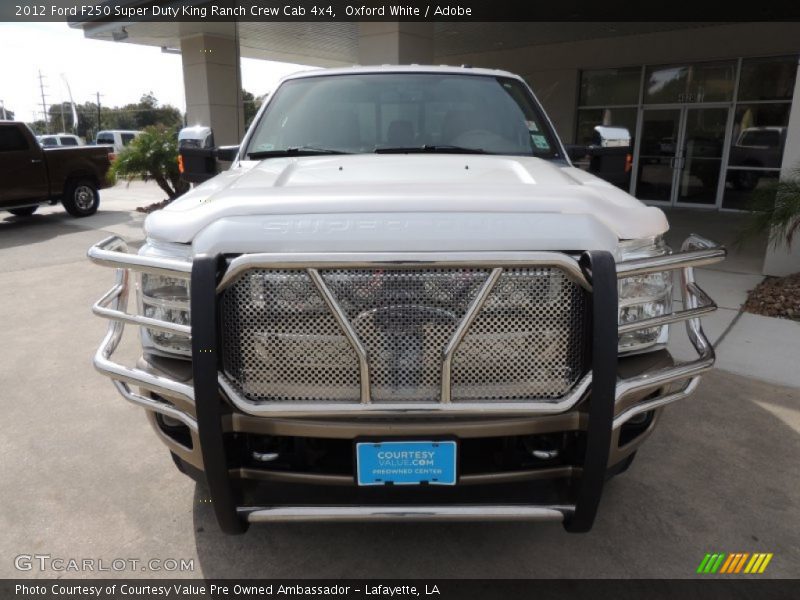 Oxford White / Adobe 2012 Ford F250 Super Duty King Ranch Crew Cab 4x4