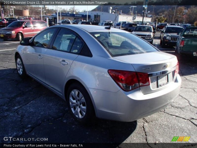 Silver Ice Metallic / Jet Black/Medium Titanium 2014 Chevrolet Cruze LS