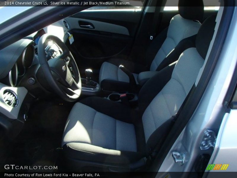 Silver Ice Metallic / Jet Black/Medium Titanium 2014 Chevrolet Cruze LS