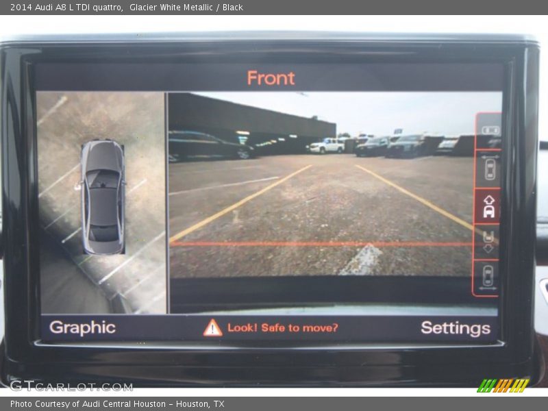 Glacier White Metallic / Black 2014 Audi A8 L TDI quattro