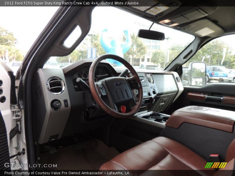 Oxford White / Adobe 2012 Ford F250 Super Duty King Ranch Crew Cab 4x4