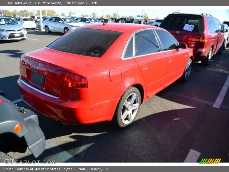 Brilliant Red / Black 2008 Audi A4 2.0T quattro Sedan
