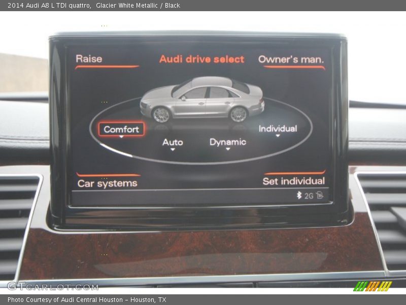 Glacier White Metallic / Black 2014 Audi A8 L TDI quattro