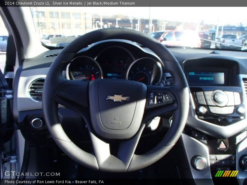 Silver Ice Metallic / Jet Black/Medium Titanium 2014 Chevrolet Cruze LS