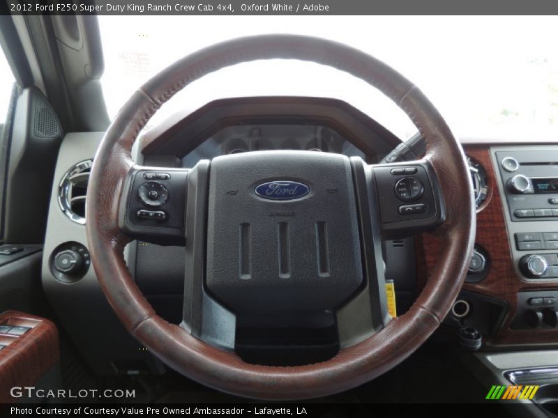 Oxford White / Adobe 2012 Ford F250 Super Duty King Ranch Crew Cab 4x4