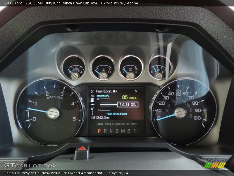 Oxford White / Adobe 2012 Ford F250 Super Duty King Ranch Crew Cab 4x4