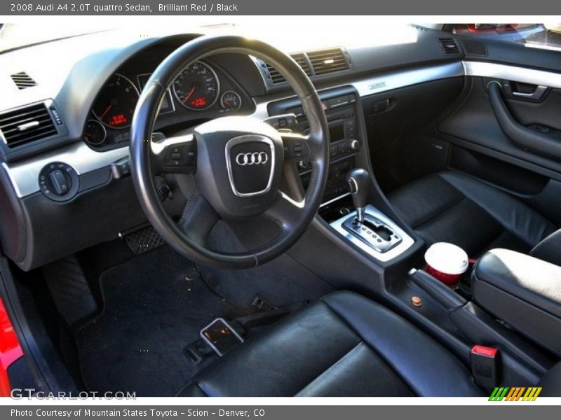 Brilliant Red / Black 2008 Audi A4 2.0T quattro Sedan