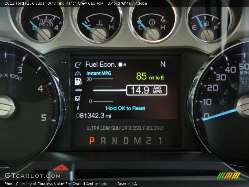 Oxford White / Adobe 2012 Ford F250 Super Duty King Ranch Crew Cab 4x4