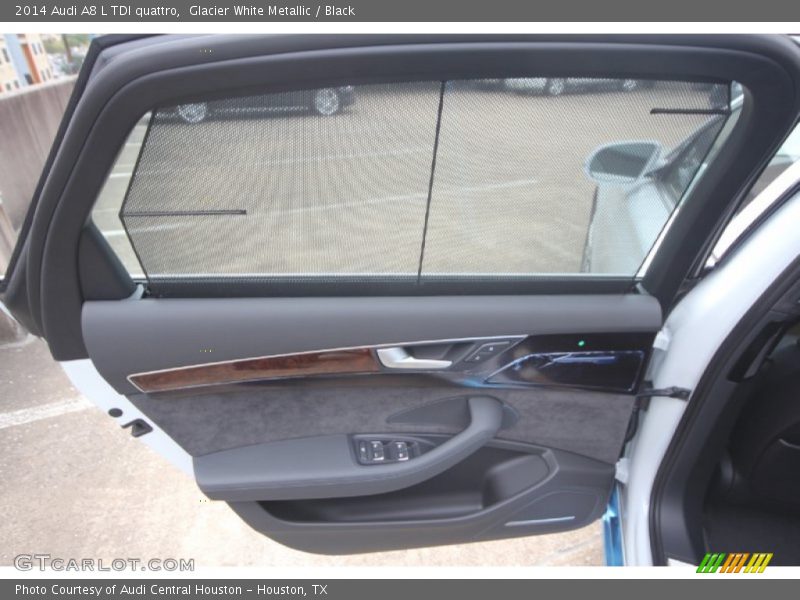 Glacier White Metallic / Black 2014 Audi A8 L TDI quattro