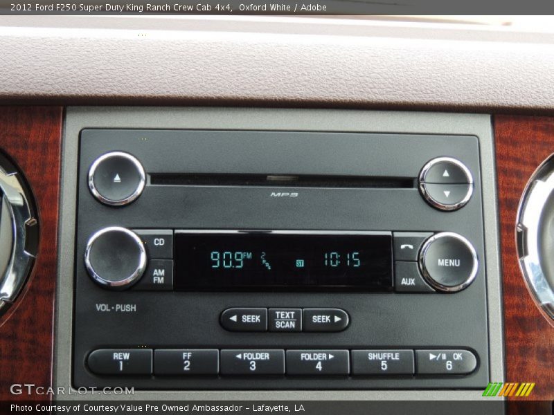 Oxford White / Adobe 2012 Ford F250 Super Duty King Ranch Crew Cab 4x4