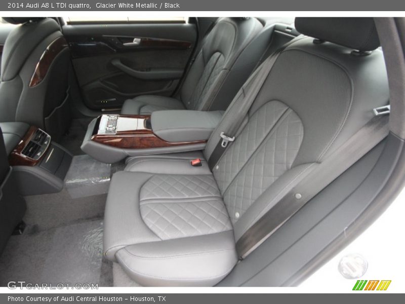 Glacier White Metallic / Black 2014 Audi A8 L TDI quattro