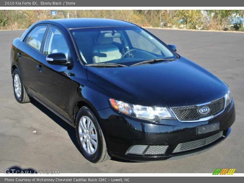 Ebony Black / Stone 2010 Kia Forte EX
