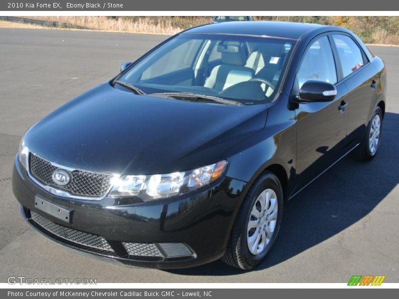 Ebony Black / Stone 2010 Kia Forte EX