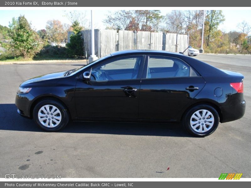 Ebony Black / Stone 2010 Kia Forte EX