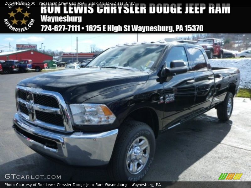 Black / Black/Diesel Gray 2014 Ram 2500 Tradesman Crew Cab 4x4