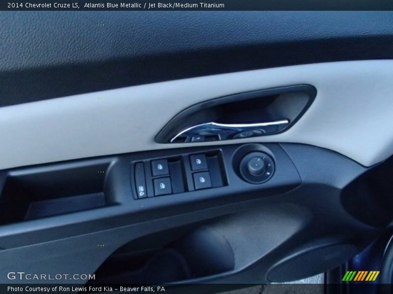 Atlantis Blue Metallic / Jet Black/Medium Titanium 2014 Chevrolet Cruze LS