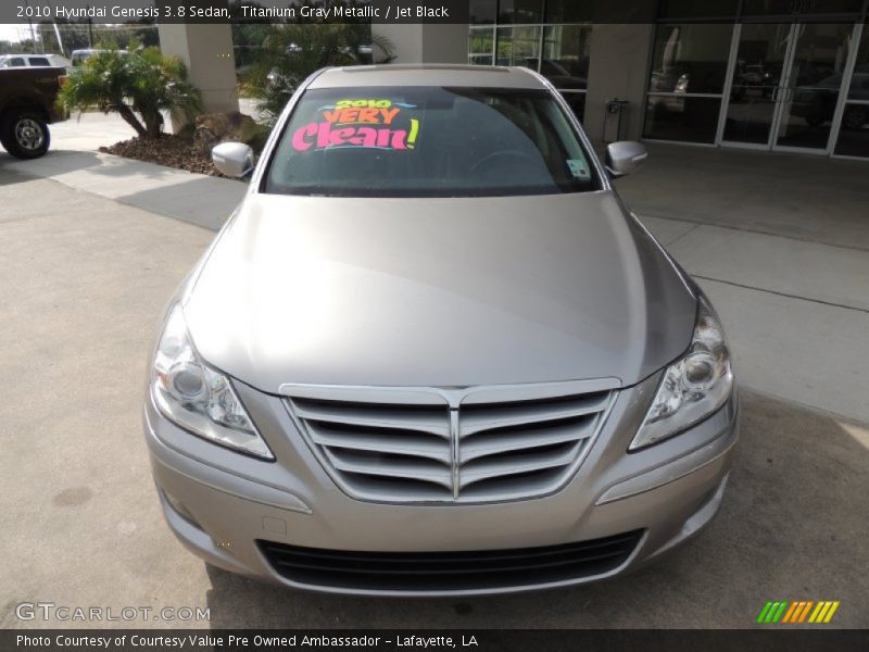 Titanium Gray Metallic / Jet Black 2010 Hyundai Genesis 3.8 Sedan
