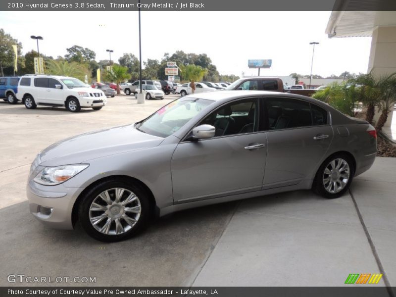 Titanium Gray Metallic / Jet Black 2010 Hyundai Genesis 3.8 Sedan