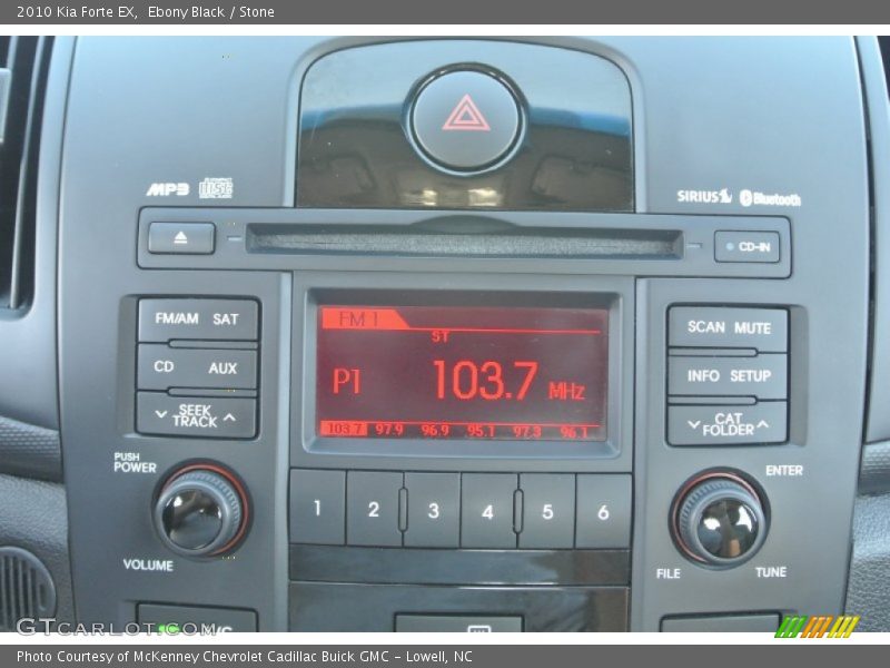 Ebony Black / Stone 2010 Kia Forte EX