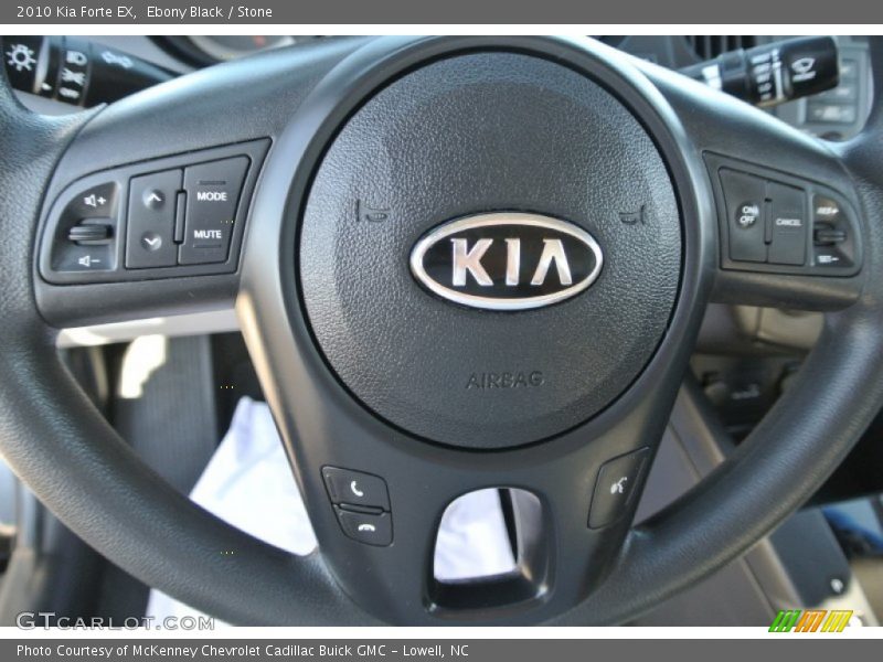 Ebony Black / Stone 2010 Kia Forte EX