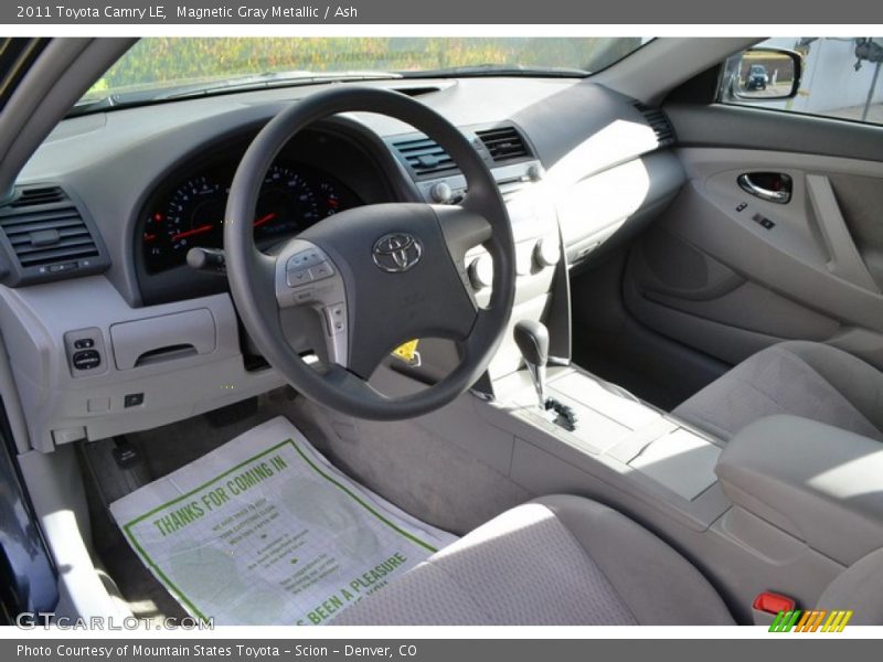 Magnetic Gray Metallic / Ash 2011 Toyota Camry LE