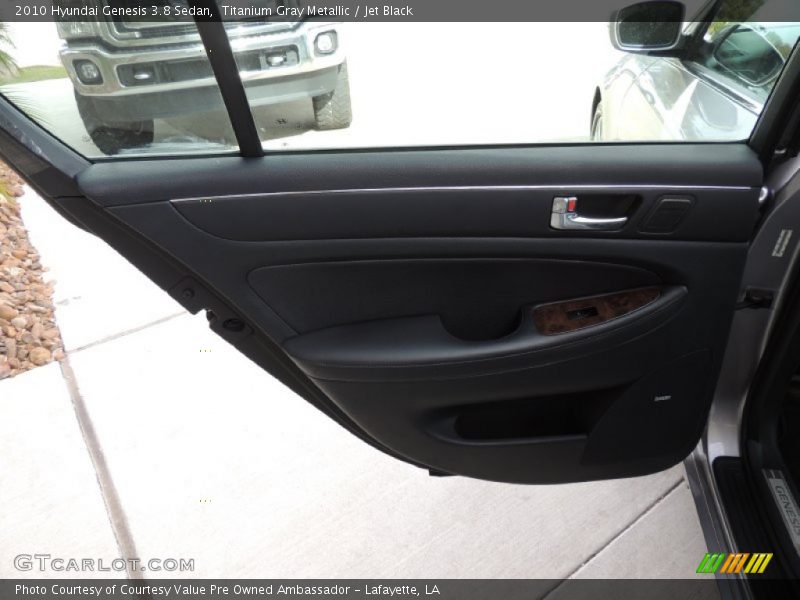 Titanium Gray Metallic / Jet Black 2010 Hyundai Genesis 3.8 Sedan
