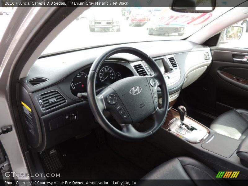 Titanium Gray Metallic / Jet Black 2010 Hyundai Genesis 3.8 Sedan