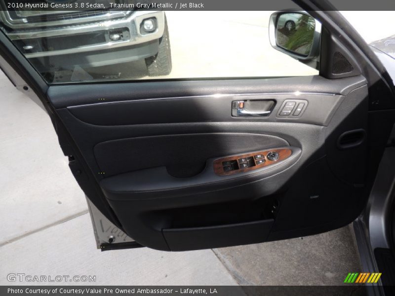 Titanium Gray Metallic / Jet Black 2010 Hyundai Genesis 3.8 Sedan